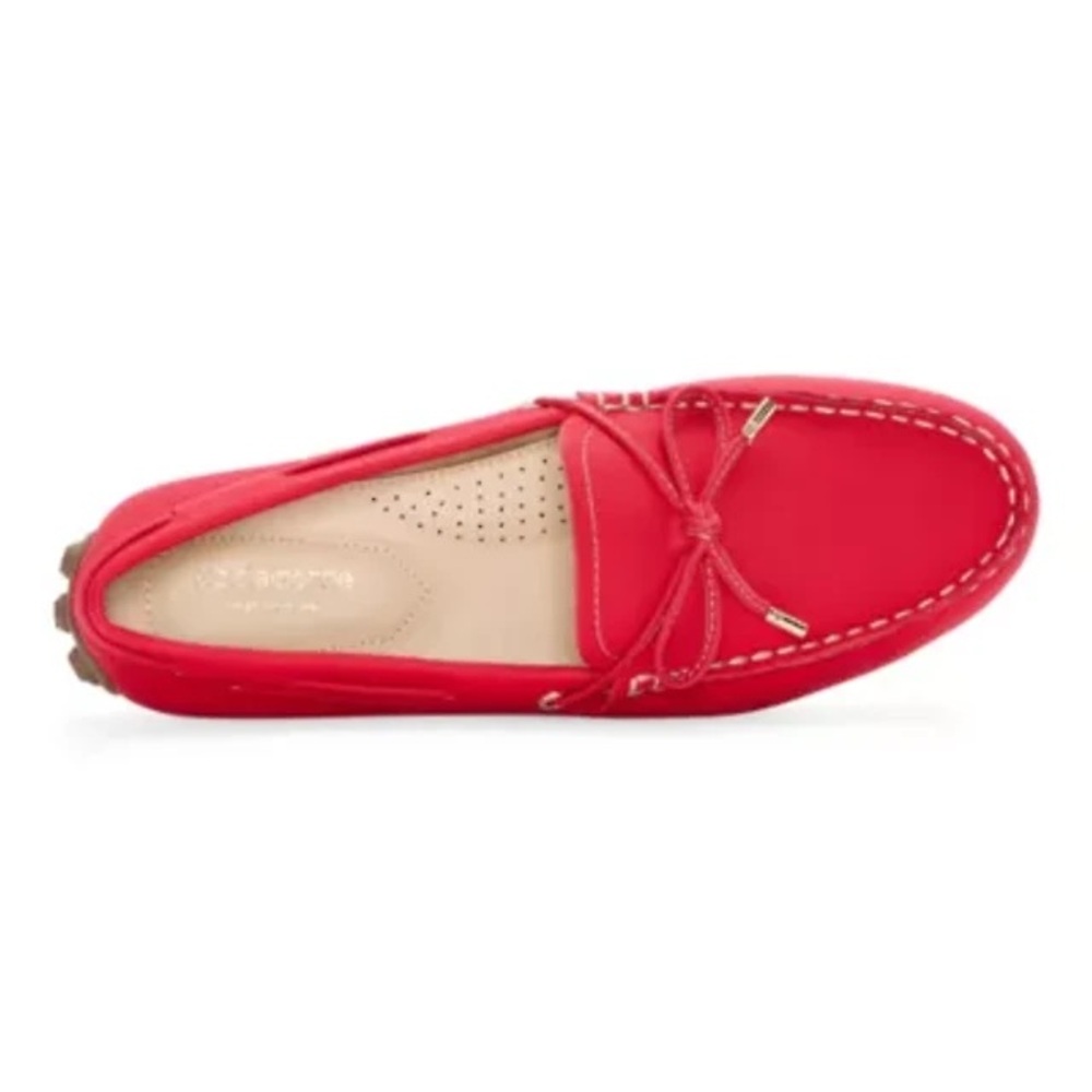 Liz Claiborne Red Slip-On Driving Moccasin